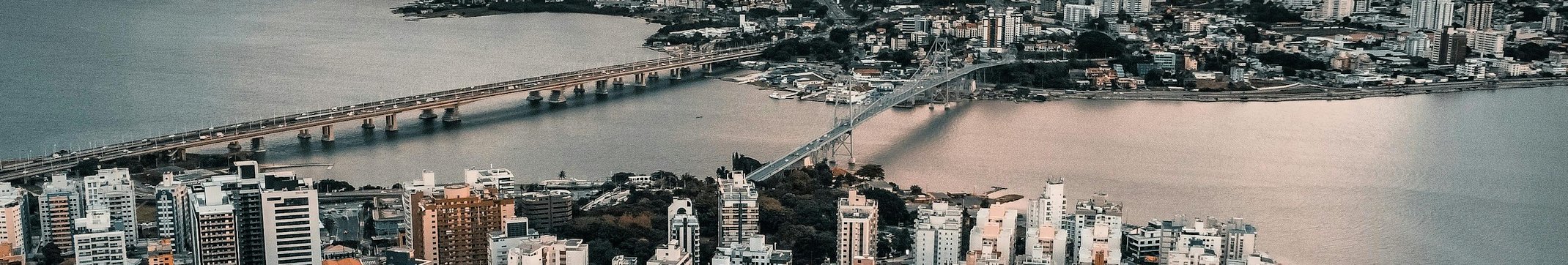 Vista área de Florianópolis